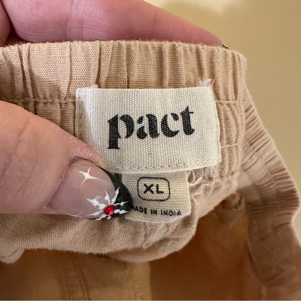 Pact Canopy Linen Blend Weekend Short Men XL Ginger Root - Picture 6 of 8